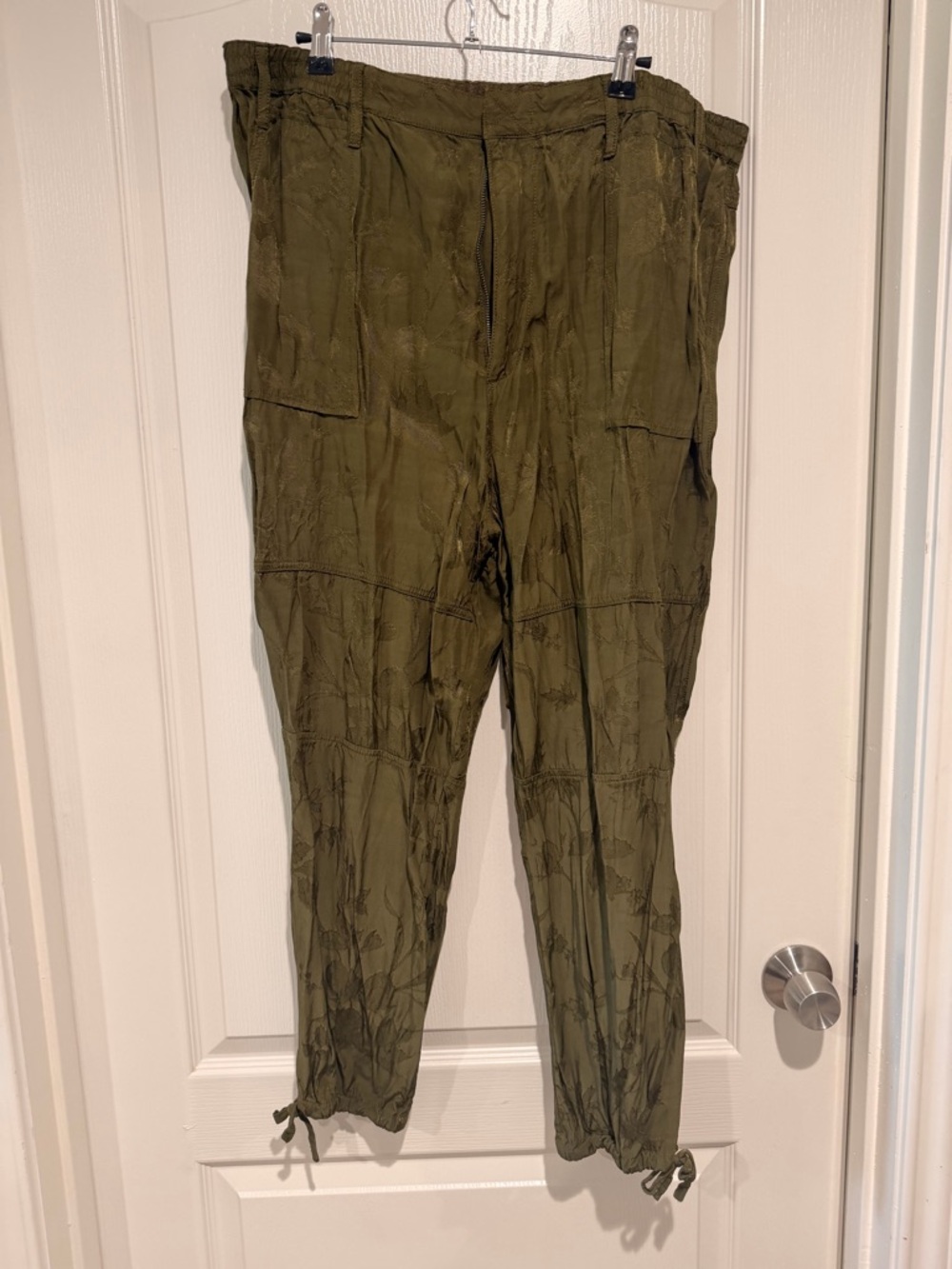 Anthropologie Olive Utility Cargo Pants